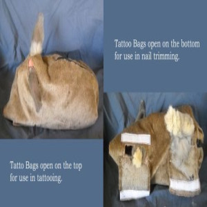 Bunny_Be_Calm Tattoo Bags _ no. 2 _ x_small